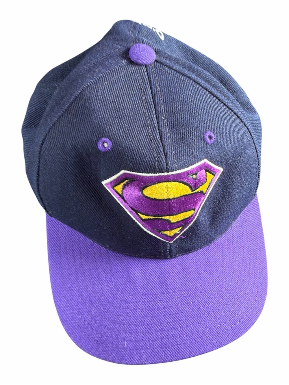Vintage Los Angeles Lakers Shaq Superman Snapback Hat O'Neal #34 Special Edition